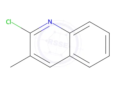Chemical structure of 2-Chloro-3-methylquinoline