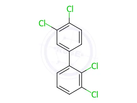 Chemical structure of 2,3,3',4'-Tetrachlorobiphenyl