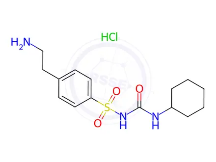 Chemical structure of Glipizide Impurity 12(Hydrochloride)