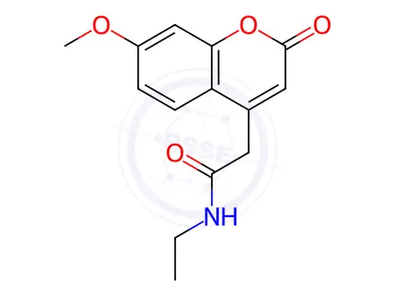 Chemical structure of N-Ethyl-2-(7-methoxy-2-oxo-2H-chromen-4-yl)acetamide