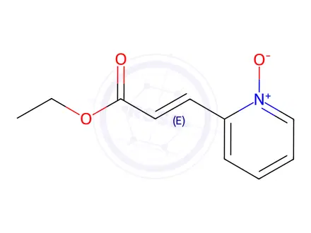 Chemical structure of Ethyl 3-(2-Pyridinyl)acrylate, N-Oxide