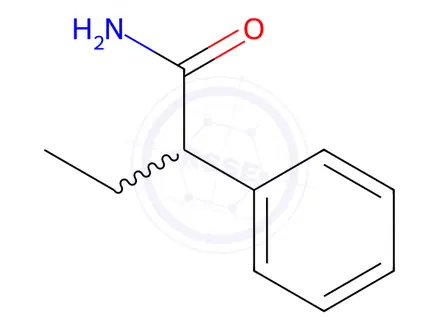 Chemical structure of 2-phenylbutanamide