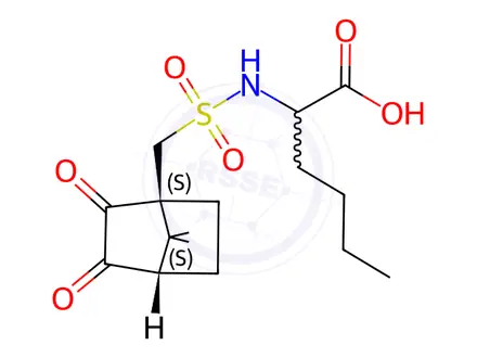 Chemical structure of Camphorquinone-10-sulfonylnorleucine
