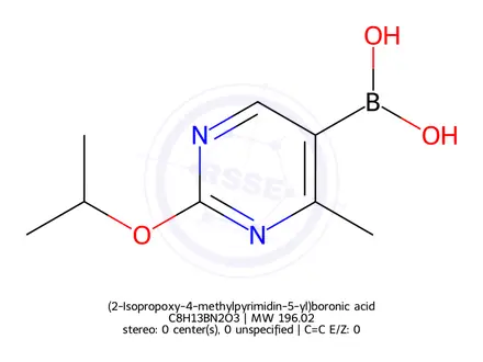 Chemical structure of (2-Isopropoxy-4-methylpyrimidin-5-yl)boronic acid