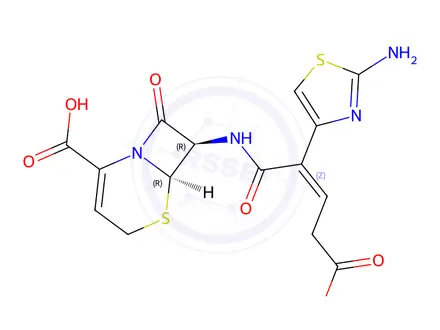 Chemical structure of Ceftibuten