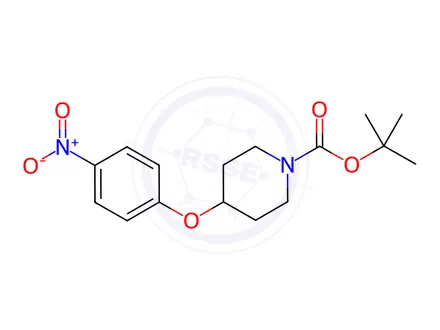 Chemical structure of 1-BOC-4-(4-nitrophenoxy)piperidine