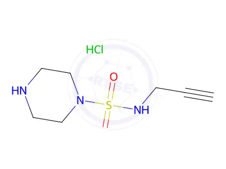 Chemical structure of n-(Prop-2-yn-1-yl)piperazine-1-sulfonamide hydrochloride