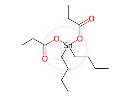 Chemical structure of Bispropionic acid dibutyltin(IV) salt