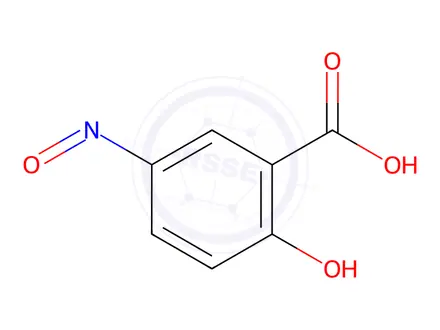 Chemical structure of 2-Hydroxy-5-Nitrosobenzoic Acid