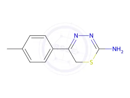 Chemical structure of 5-(4-Methylphenyl)-6H-1,3,4-thiadiazin-2-amine