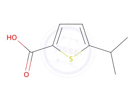 Chemical structure of 5-(propan-2-yl)thiophene-2-carboxylic acid
