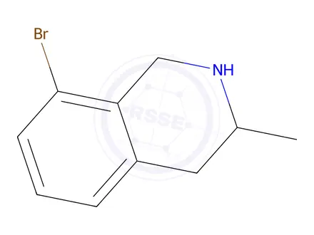 Chemical structure of 8-Bromo-3-methyl-1,2,3,4-tetrahydro-isoquinoline