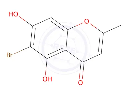 Chemical structure of 6-Bromo-5,7-dihydroxy-2-methyl-4H-chromen-4-one