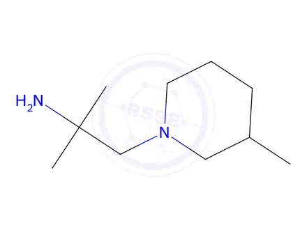 Chemical structure of 1,1-Dimethyl-2-(3-methyl-piperidin-1-yl)-ethylamine