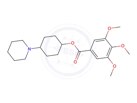 Chemical structure of 4-Piperidinocyclohexyl=3,4,5-trimethoxybenzoate