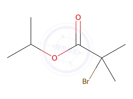 Chemical structure of isopropyl 2-bromo-2-methylpropanoate