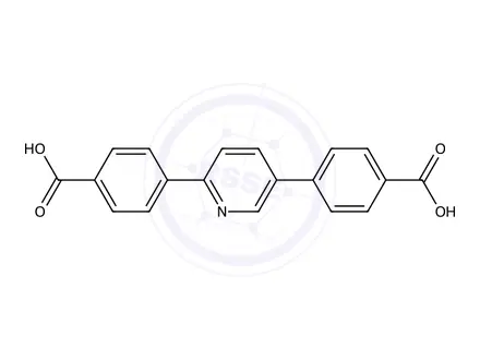 Chemical structure of 2,5-Bis(4-carboxyphenyl)pyridine