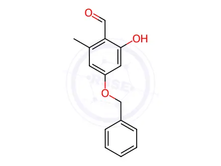 Chemical structure of 2-Hydroxy-6-methyl-4-(phenylmethoxy)benzaldehyde