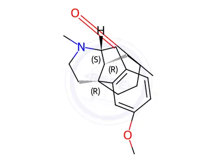 Chemical structure of (-)-3-methoxy-10-Oxo-N-methylmorphinan