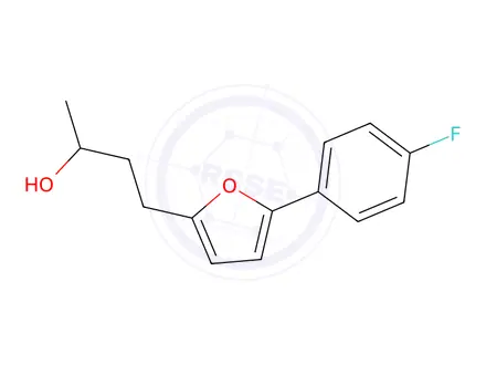 Chemical structure of 4-(5-(4-Fluorophenyl)furan-2-yl)butan-2-ol