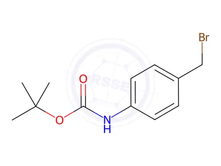 Chemical structure of N-Boc-4-(Bromomethyl)aniline
