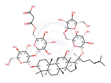 Chemical structure of Malonyl-Ginsenoside Rc