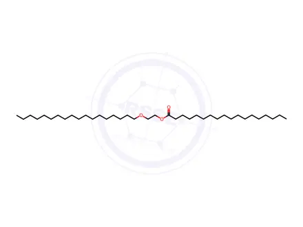 Chemical structure of Stearic acid, 2-(octadecyloxy)ethyl ester