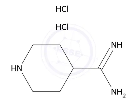 Chemical structure of Piperidine-4-carboximidamide dihydrochloride