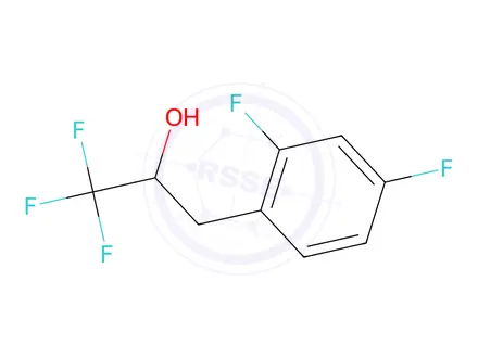 Chemical structure of 3-(2,4-Difluorophenyl)-1,1,1-trifluoropropan-2-ol