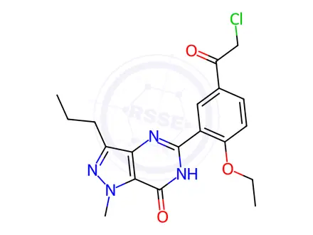 Chemical structure of Chlorodenafil