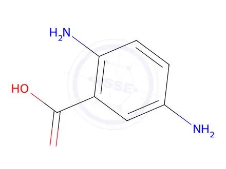 Chemical structure of 2,5-Diaminobenzoic acid