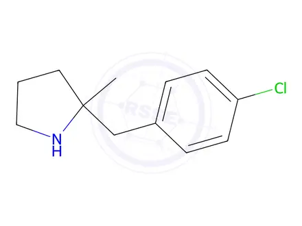 Chemical structure of 2-(4-Chlorobenzyl)-2-methylpyrrolidine