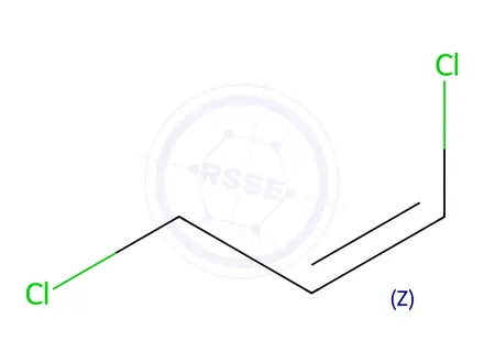 Chemical structure of cis-1,3-Dichloropropene
