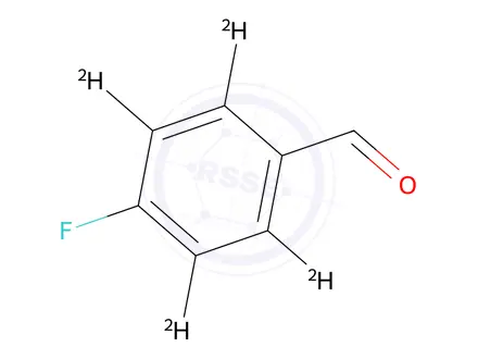 Chemical structure of 4-Fluorobenzaldehyde-2,3,5,6-d4