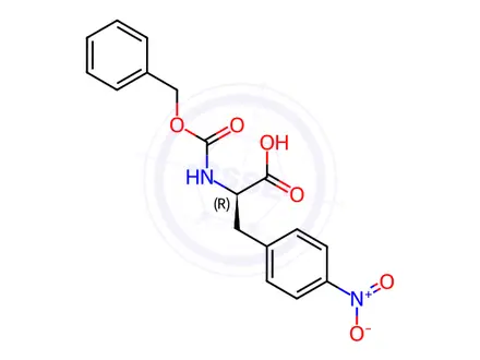 Chemical structure of Z-D-Phe(4-NO2)-OH