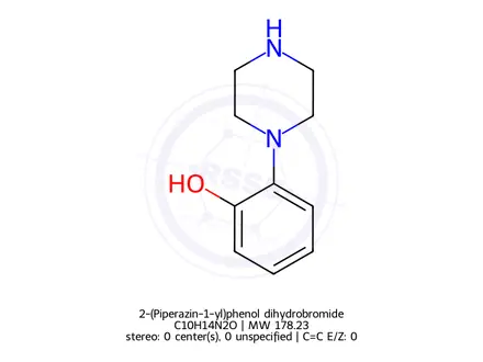 Chemical structure of 2-(Piperazin-1-yl)phenol