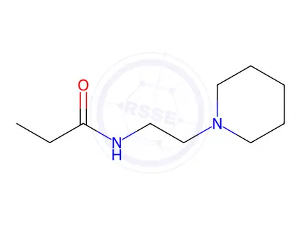 Chemical structure of n-(2-(Piperidin-1-yl)ethyl)propionamide