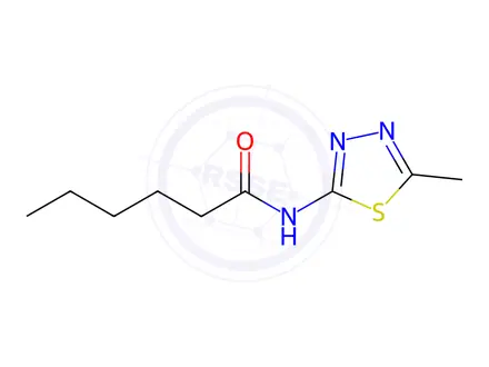 Chemical structure of N-(5-Methyl-1,3,4-thiadiazol-2-yl)hexanamide