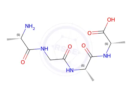 Chemical structure of H-Ala-Gly-Ala-Ala-OH