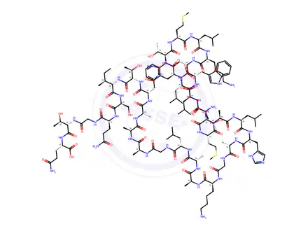 Chemical structure of Dermaseptin-S2