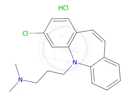 Chemical structure of Clomipramine Hydrochloride Impurity 3 (Clomipramine Hydrochloride EP Impurity C Hydrochloride)