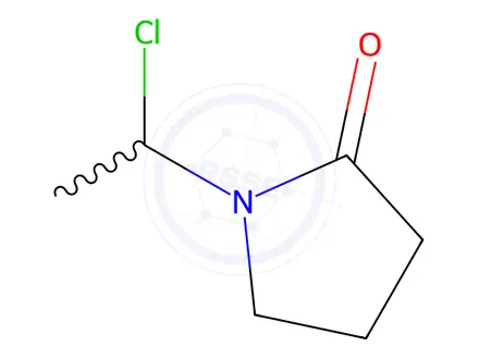 Chemical structure of 1-(1-Chloroethyl)pyrrolidin-2-one