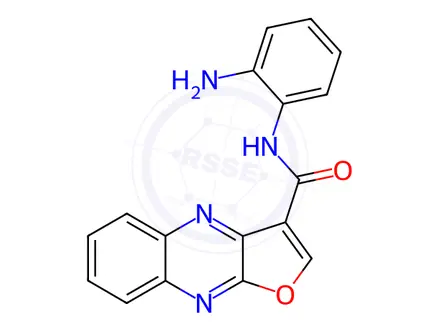 Chemical structure of N-(2-Aminophenyl)furo[2,3-b]quinoxaline-3-carboxamide
