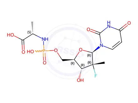 Chemical structure of Sofosbuvir Metabolite GS-566500