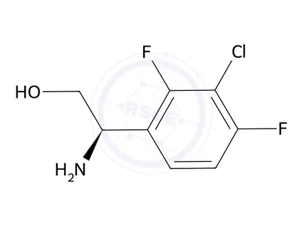 Chemical structure of (r)-2-Amino-2-(3-chloro-2,4-difluorophenyl)ethan-1-ol