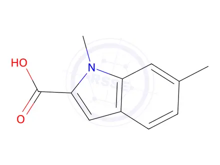 Chemical structure of 1,6-Dimethyl-1h-indole-2-carboxylic acid