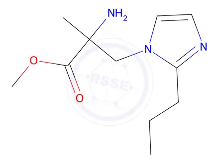 Chemical structure of Methyl 2-amino-2-methyl-3-(2-propyl-1h-imidazol-1-yl)propanoate