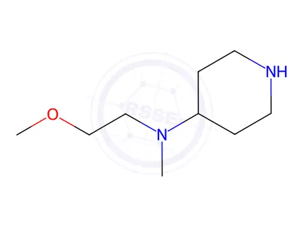 Chemical structure of N-(2-methoxyethyl)-N-methylpiperidin-4-amine
