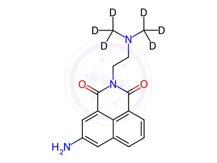 Chemical structure of Amonafide-d6