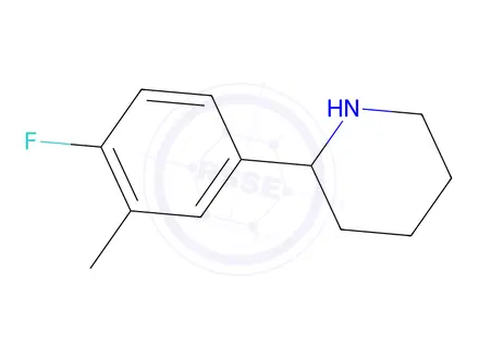 Chemical structure of 2-(4-Fluoro-3-methylphenyl)piperidine